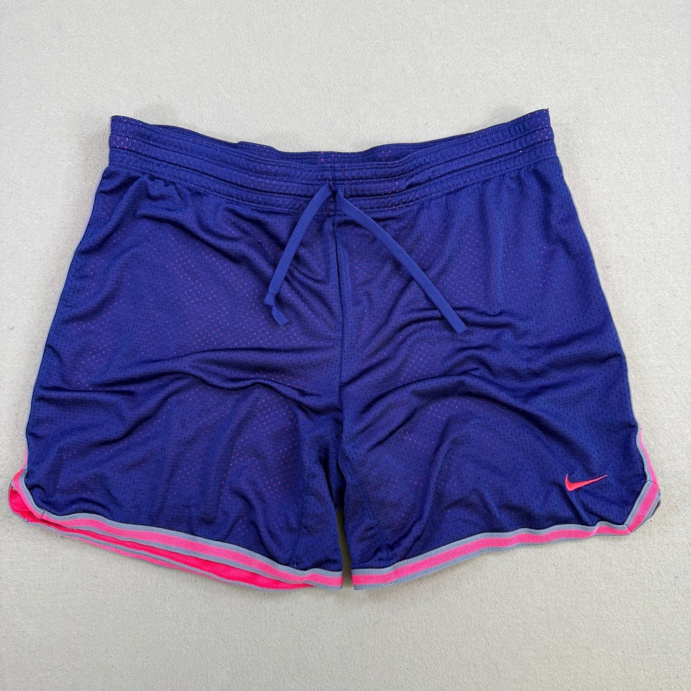 Nike Shorts Women Medium Purple Pink Crossover Basketball Dri-Fit Fly Run Gym